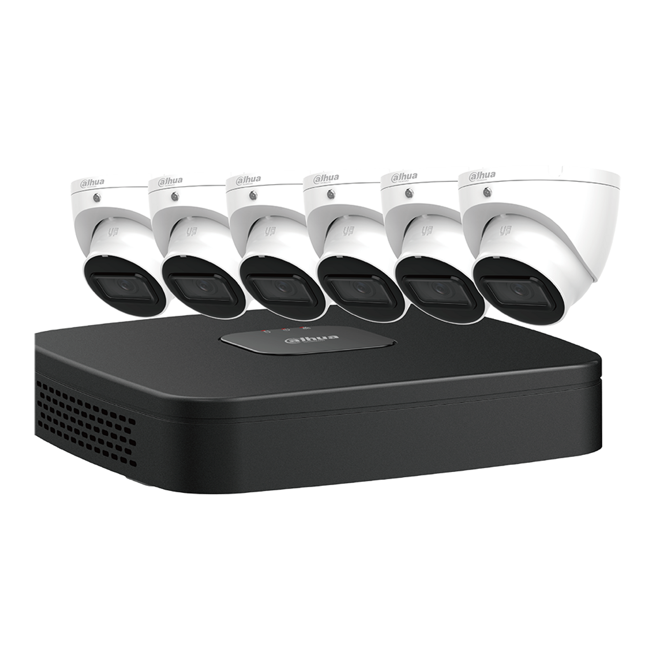Dahua 4MP PoE IP67 Network IP E-VU Cameras+ 8-Ch NVR Security System 2.8 mm lens