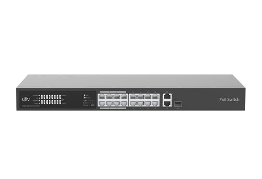 UNV 16 Port Ethernet PoE+ Switches Uniview Surveillance Security Accessory - Secure IT Global