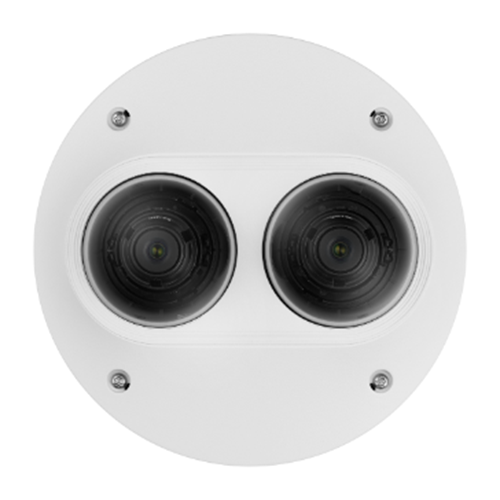 Hanwha Techwin PNM-7002VD 2CH POE 2MP X 2 outdoor Dome IP SecurityCamera no Lens
