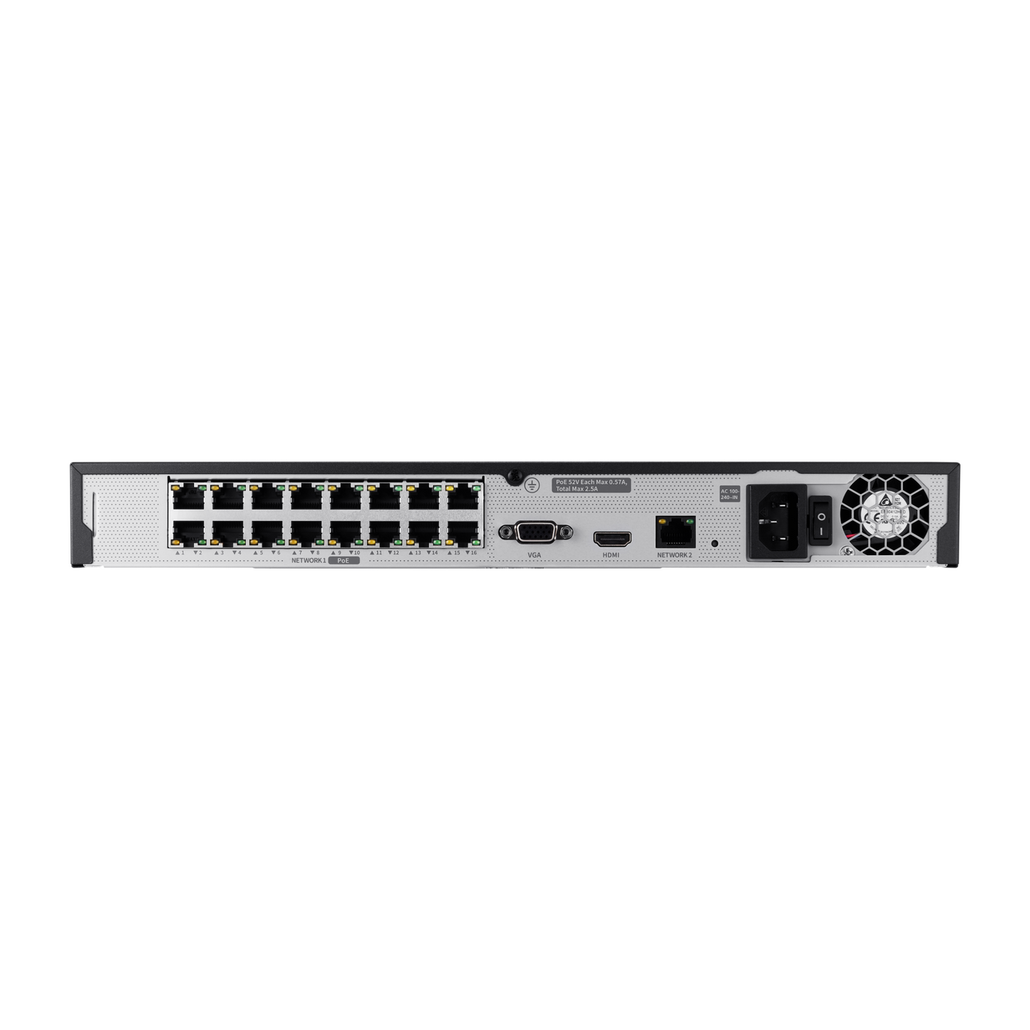 Hanwha Techwin ARN-1610S-4TB HDD A Series 16 CH PoE NVR IP Security Recorder