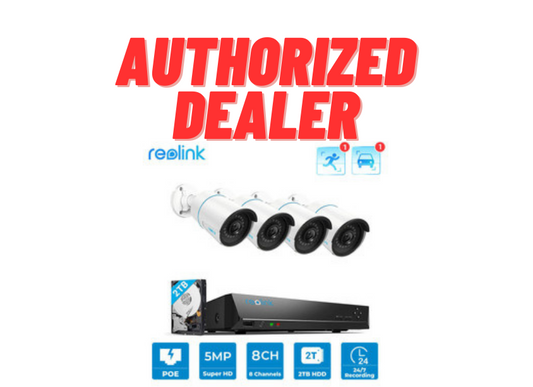 Reolink 5MP 8CH NVR PoE IP Security Camera Kit with Person/Vehicle Detection - Secure IT Global