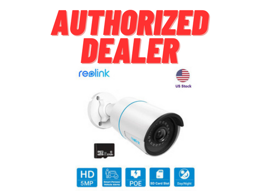 Reolink 5MP IP Outdoor PoE 100ft Smart Person/Vehicle Alerts Security Camera - Secure IT Global