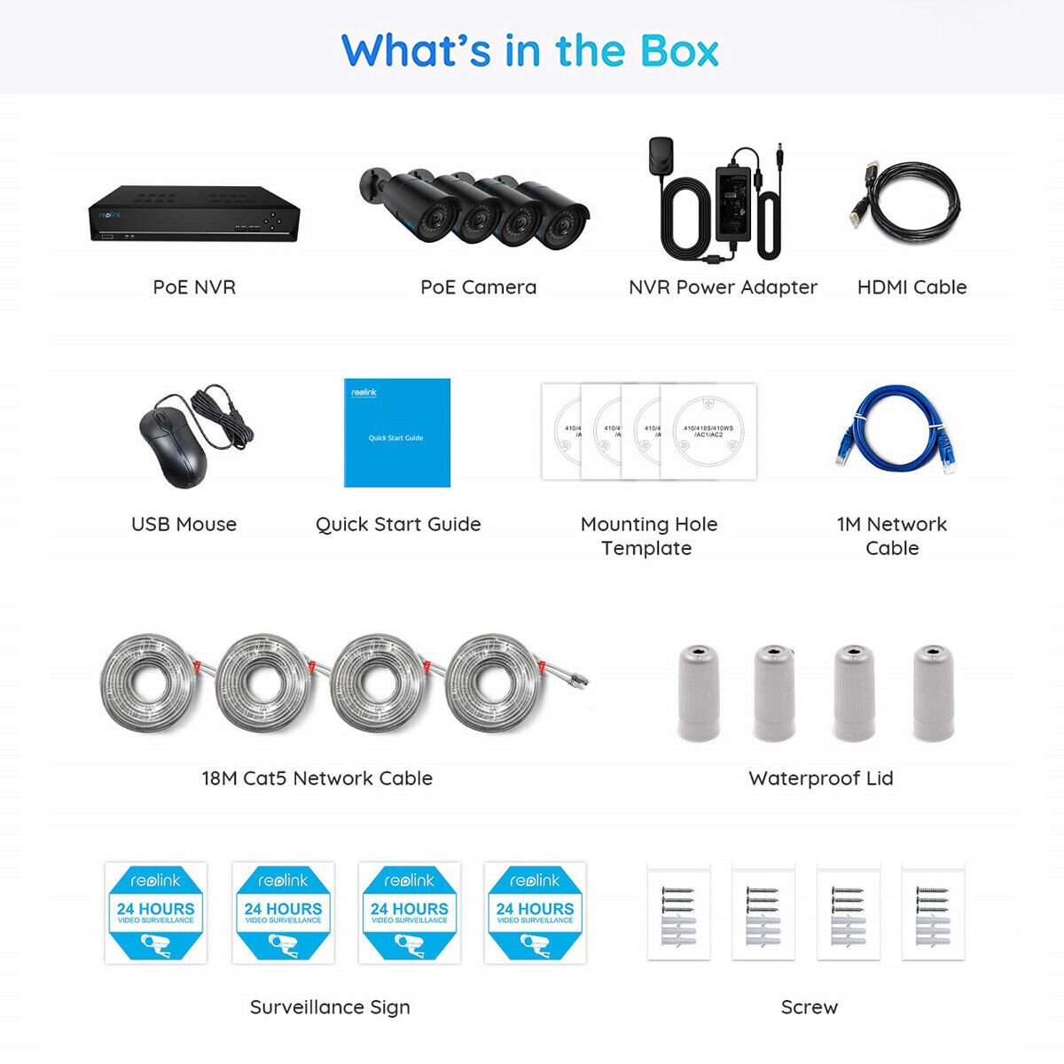 Reolink 5MP IP 8CH NVR PoE Security Camera Kit with Person/Vehicle Detection - Secure IT Global