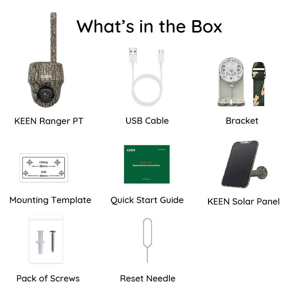 Reolink Pan Tilt 4G LTE Solar Wireless Cellular Camera KEEN Ranger PT Waterproof - Secure IT Global