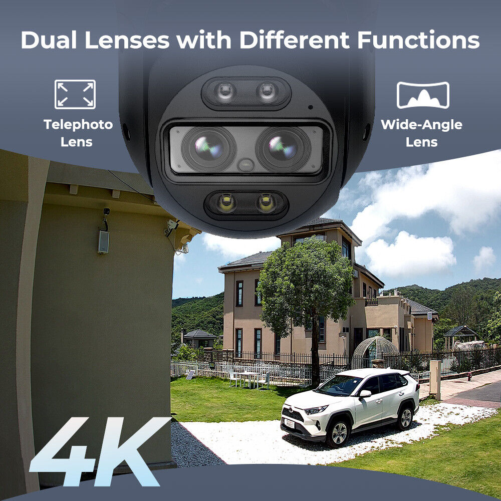 Reolink 2K 4MP Dual-lens Auto-Zoom Tracking Dual View 4G PTZ Security Camera - Secure IT Global
