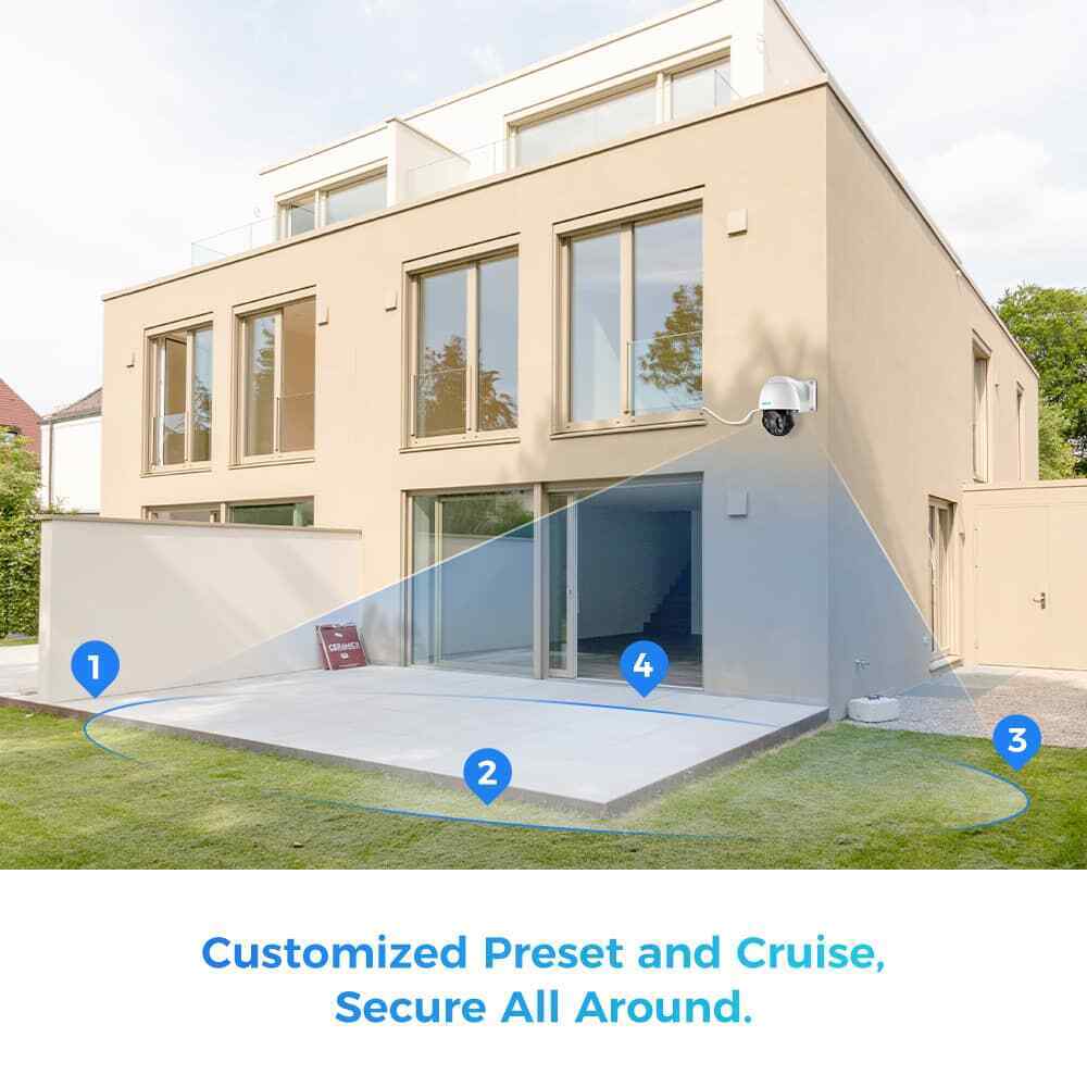 Reolink 8MP 4K PoE IP 2-Way Audio Spotlights CCTV PTZ Dome Home Security Camera - Secure IT Global