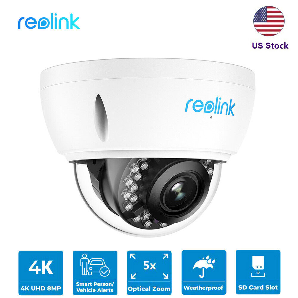 Reolink 4K PoE 8MP 5X Zoom Dome IP Vandal-Proof Audio Recording Security Camera - Secure IT Global