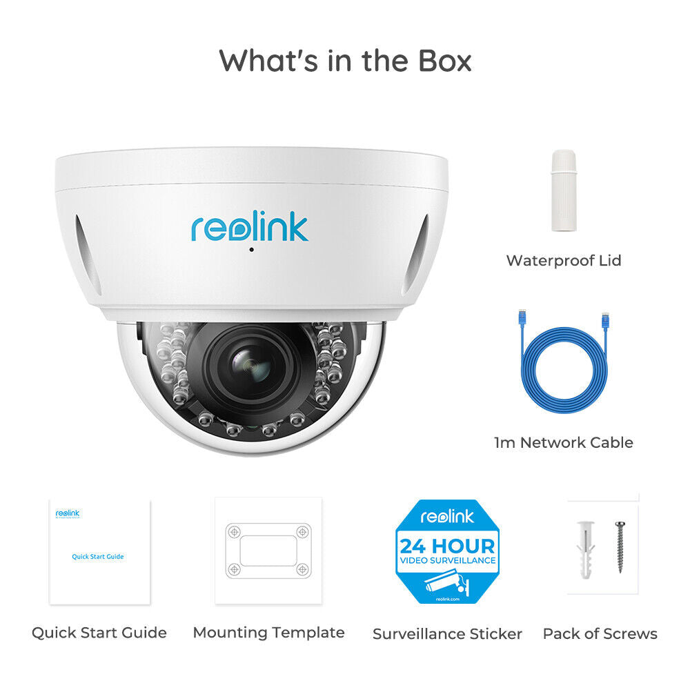 Reolink 4K PoE 8MP 5X Zoom Dome IP Vandal-Proof Audio Recording Security Camera - Secure IT Global
