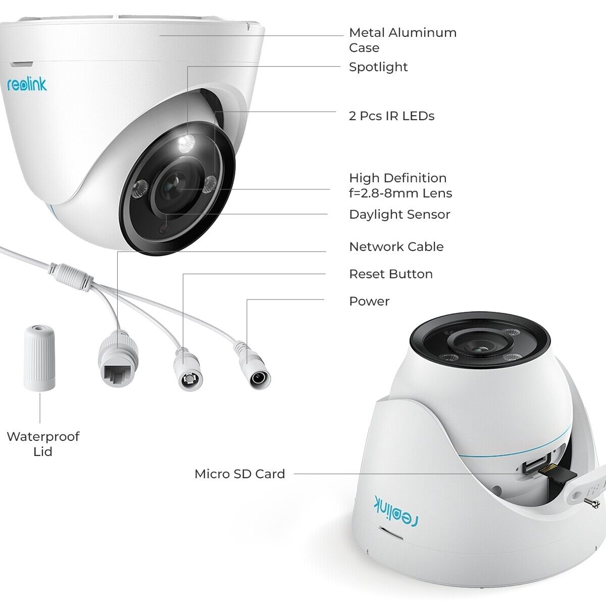 Reolink 4K 8MP HD PoE IP Outdoor 3X Optical Zoom 2-Way Audio Security Camera - Secure IT Global