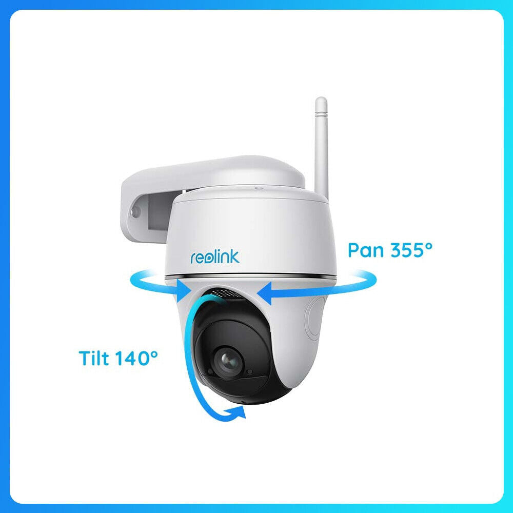 Reolink 2K 5MP 5/2.4GHz WiFi Wireless Solar Battery Pan& Tilt Security Camera - Secure IT Global