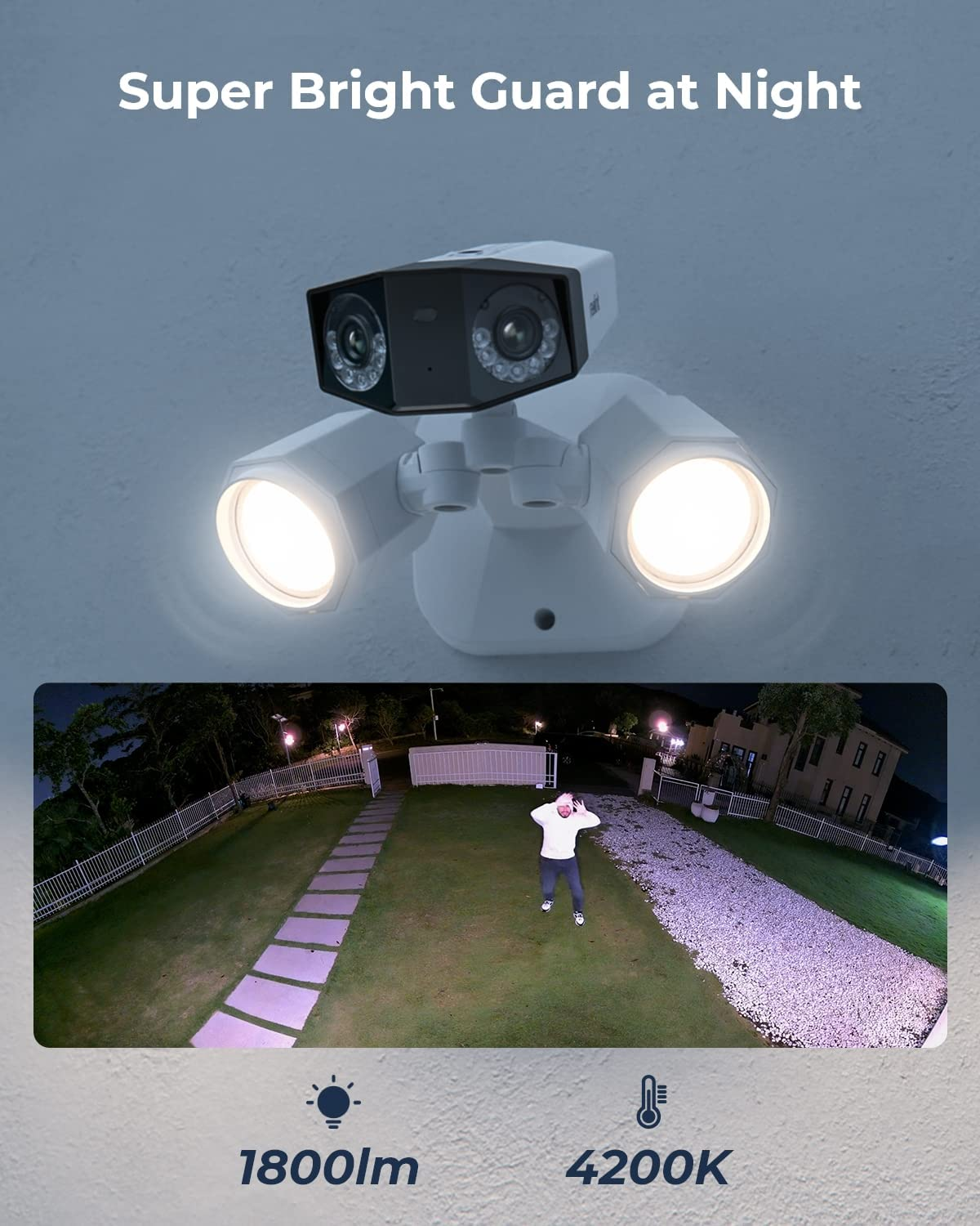 Reolink 4K Dual-Lens Floodlight Outdoor Poe IP Camera with 180° Security Camera - Secure IT Global