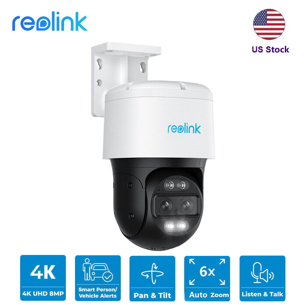 Reolink 4K 8MP HD Dual-Lens PTZ IP PoE Dual View Motion Tracking Security Camera - Secure IT Global