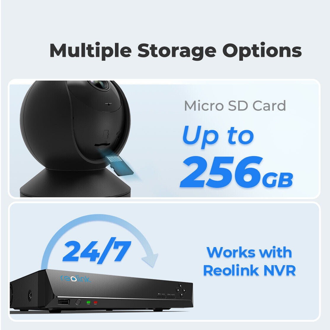 Reolink 3MP HD Plug-in Indoor WiFi Pan Tilt 2-Way Audio Security Camera (Black) - Secure IT Global