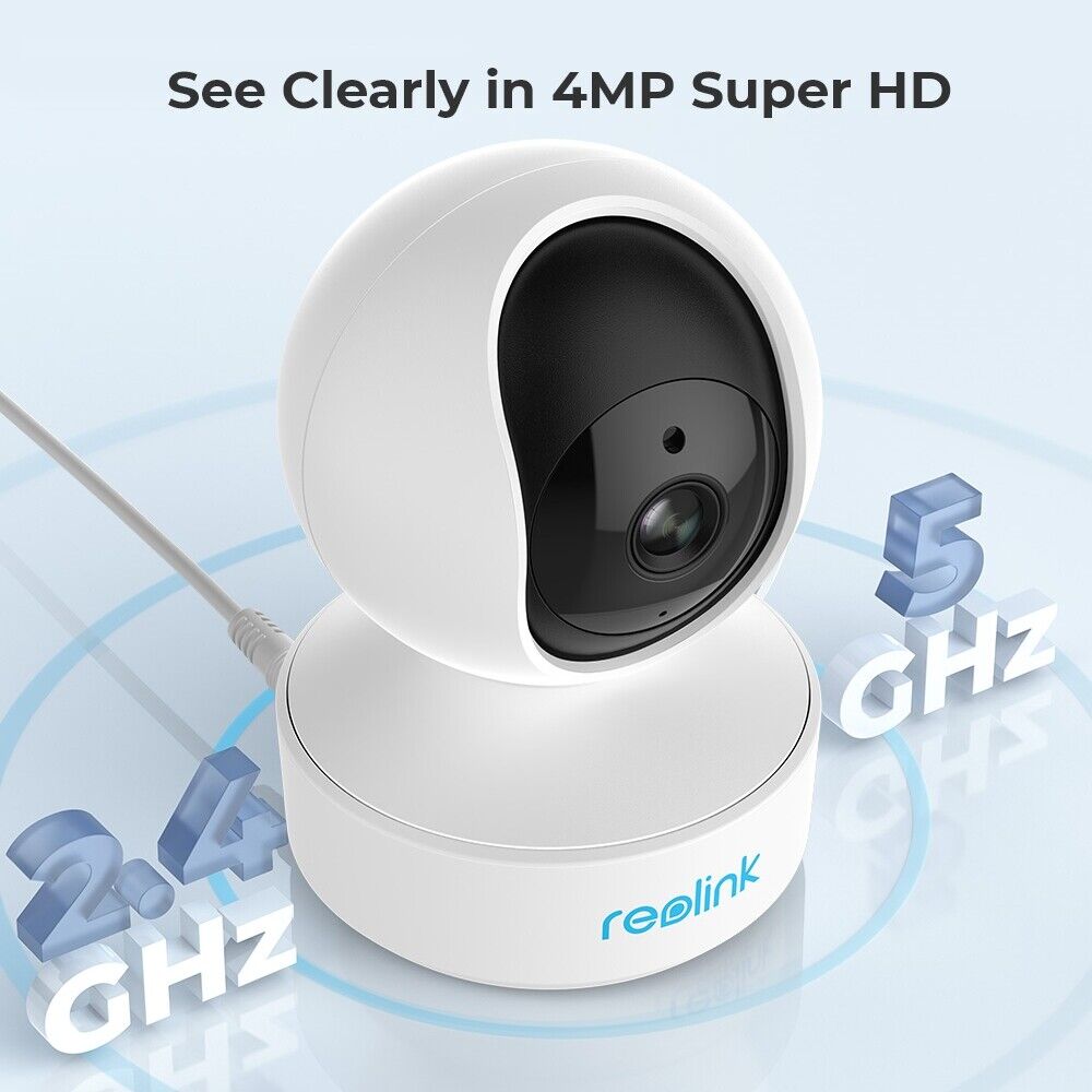 Reolink 4MP HD WiFi Pan Tilt Smart Person/Baby/Pet Monitor Indoor SecurityCamera