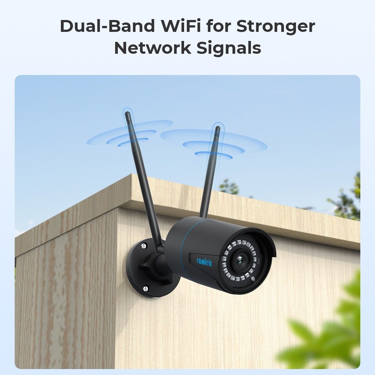 Reolink 5MP Outdoor 2.4G/5GHz Dual-Band WiFi System Audio Security Camera(Black) - Secure IT Global
