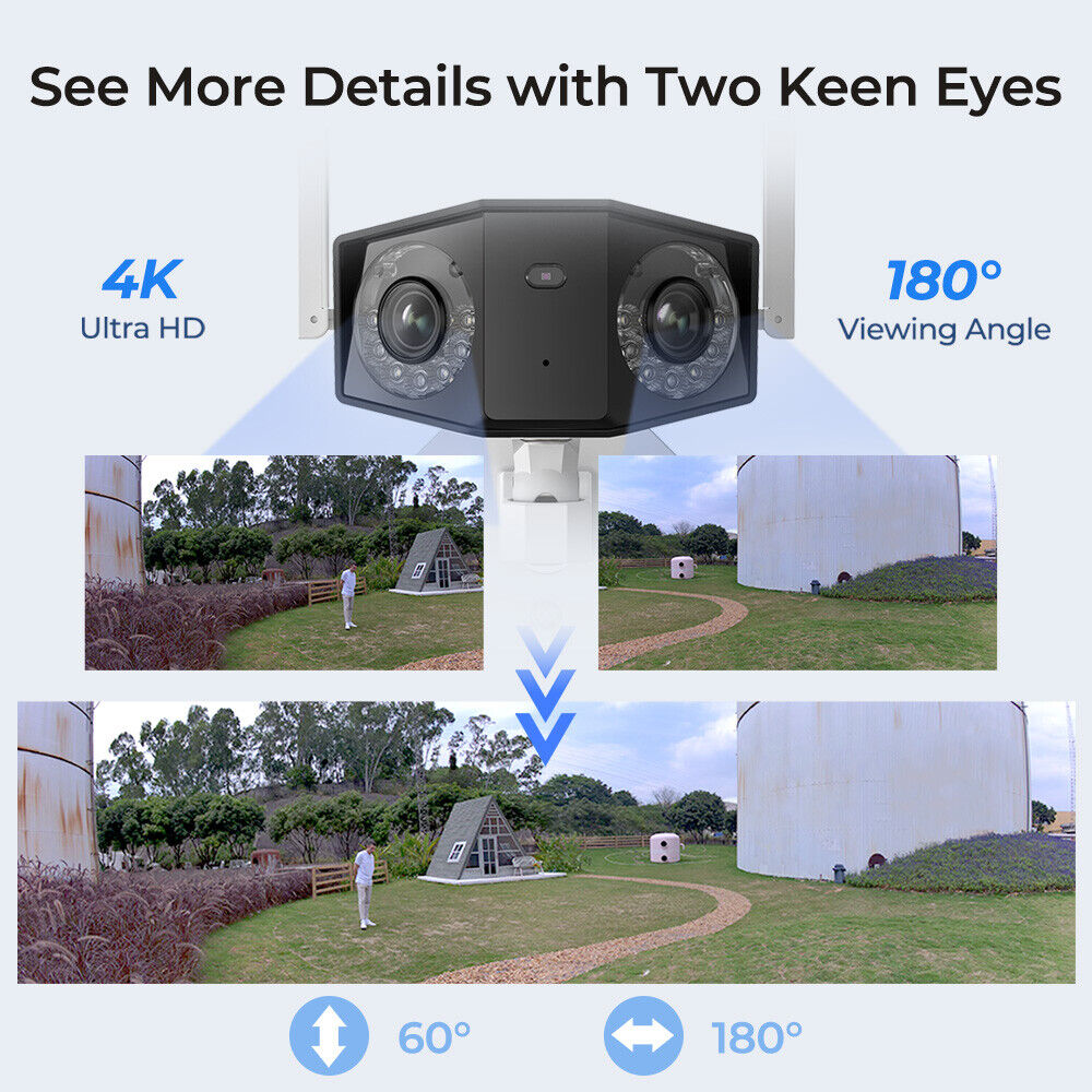 Reolink 180° Panorama 4K WiFi Audio Ultra-Wide Angle Dual Lens Security Camera - Secure IT Global