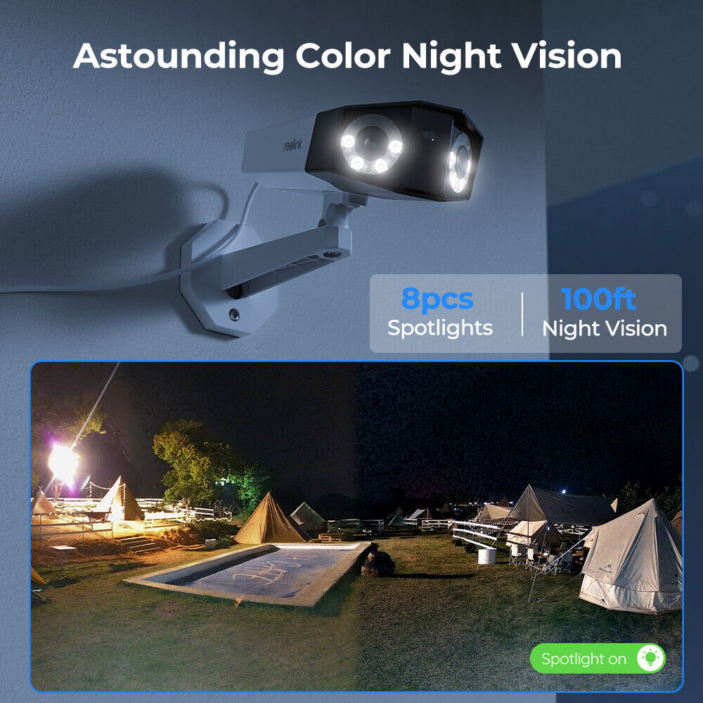 Reolink 4K PoE IP Outdoor Human/Vehicle Detection 2-Way Audio Security Camera - Secure IT Global