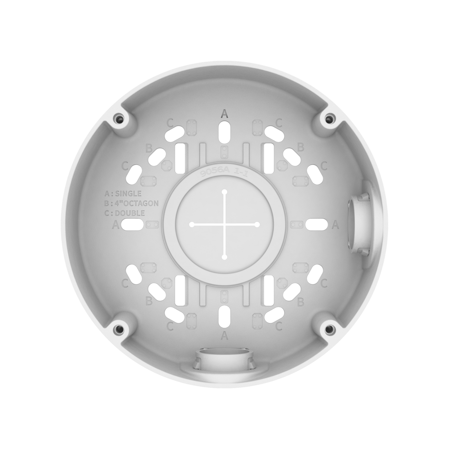 Hanwha Vision SBO-140BW White Back Box Security Accessory for Dome Cameras