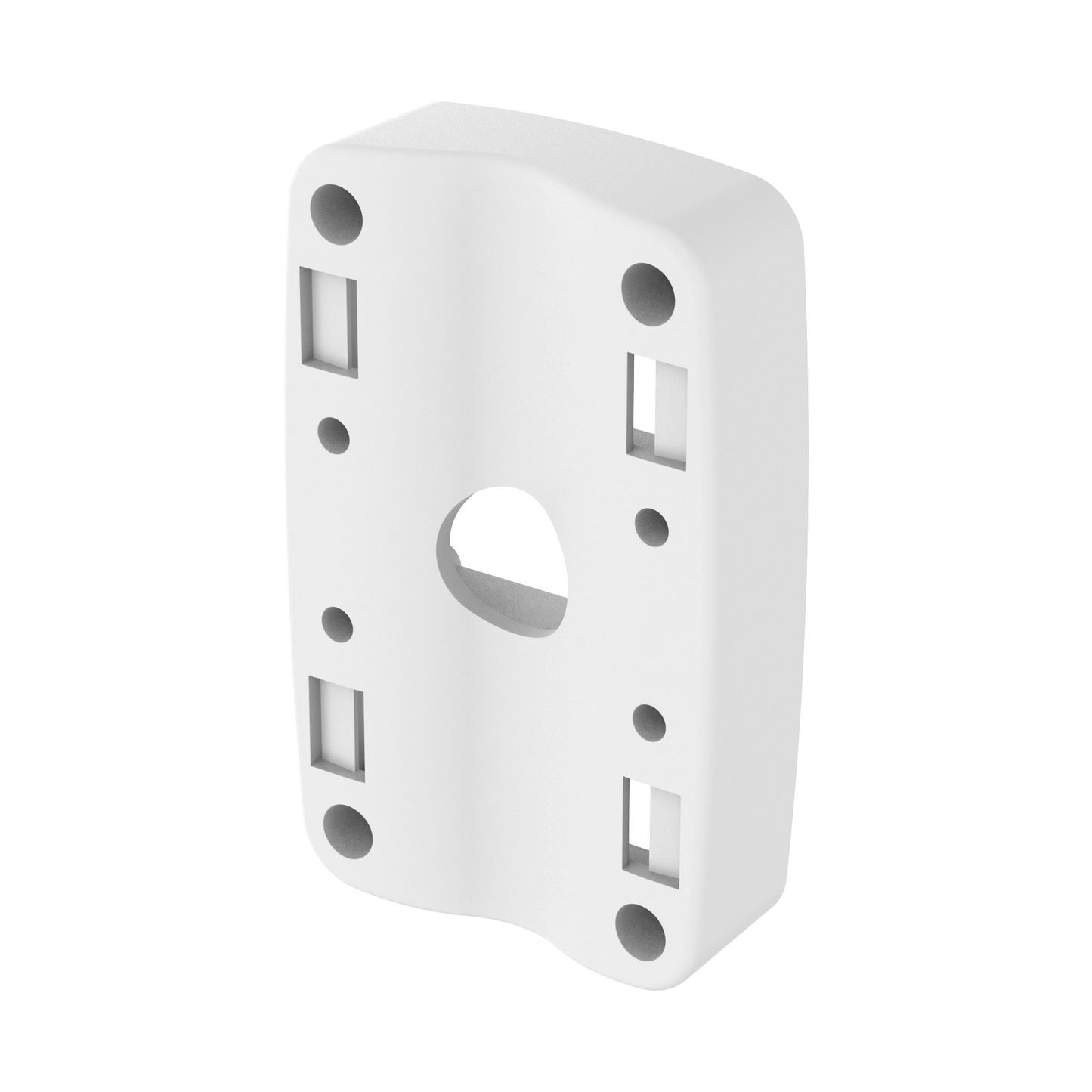 Hanwha Vision  SBP-300PMW2 White Pole Mount Adapter Aluminum Security Accessory