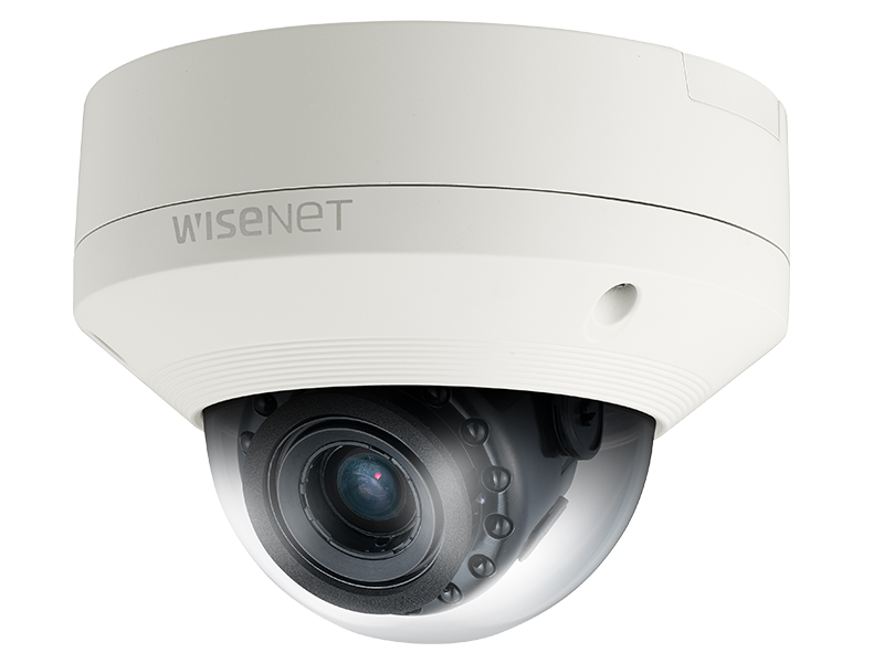 Hanwha Techwin SNV-7084R 3MP IR Vandal Dome Camera 3-8.5mm Lens