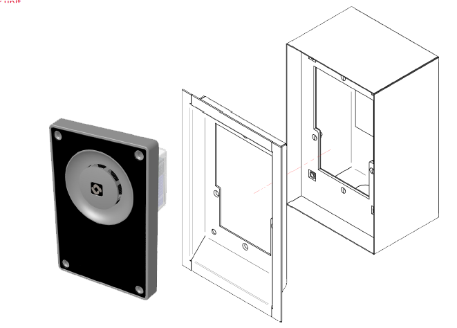 Hanwha Techwin TA-18 Turbine Compact Flush Mount Back Box Security Accessory