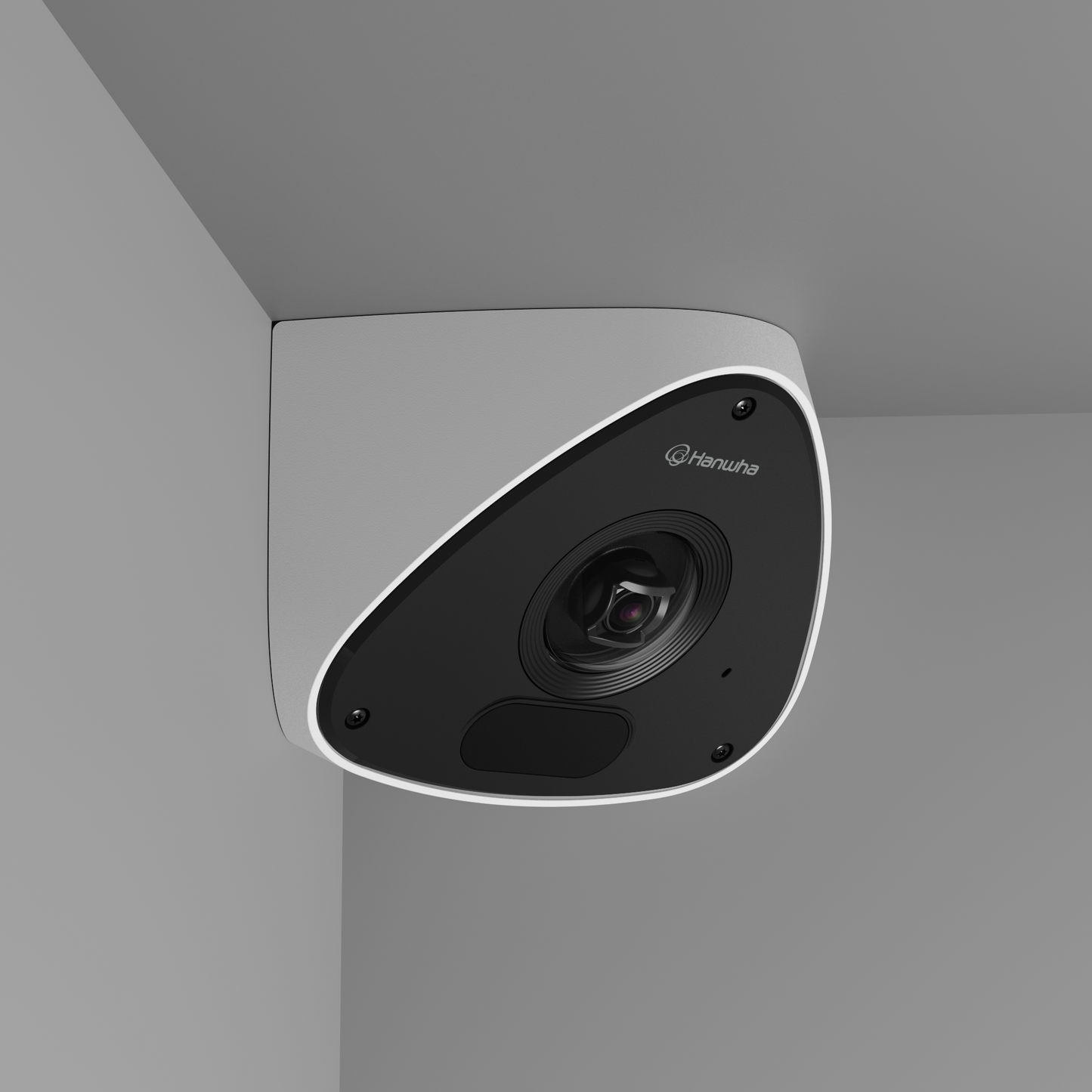 Hanwha Vision TNV-C7013RC Wisenet Q POE 3MP AI Vandal Corner IP Security Camera