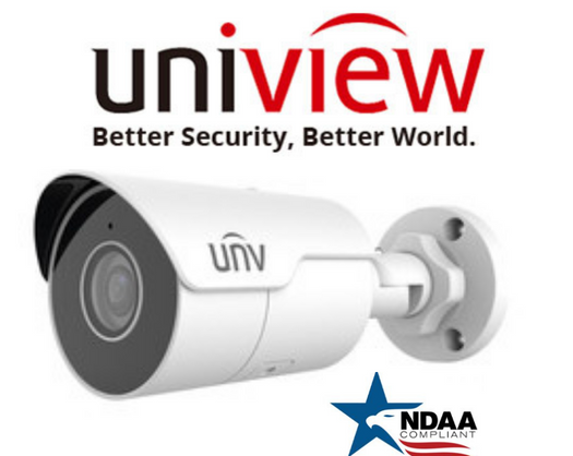 Uniview IPC2124SR5-ADF40KM-G NDAA Bullet Security Camera.Uniview 4MP IP Camera PoE Mini Bullet with Lighthunter