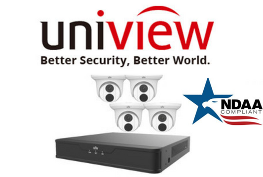 Uniview 4MP IP Camera turret view with NDAA compliance-Secure IT Global