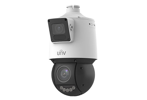 Uniview 4MP PTZ camera showcasing its IP66 weatherproof design for outdoor use