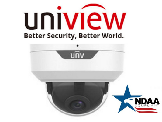 Uniview UAC-D125-AF28M LightHunter NDAA Security Camera.Uniview 5MP IP67 LightHunter Dome Security Camera