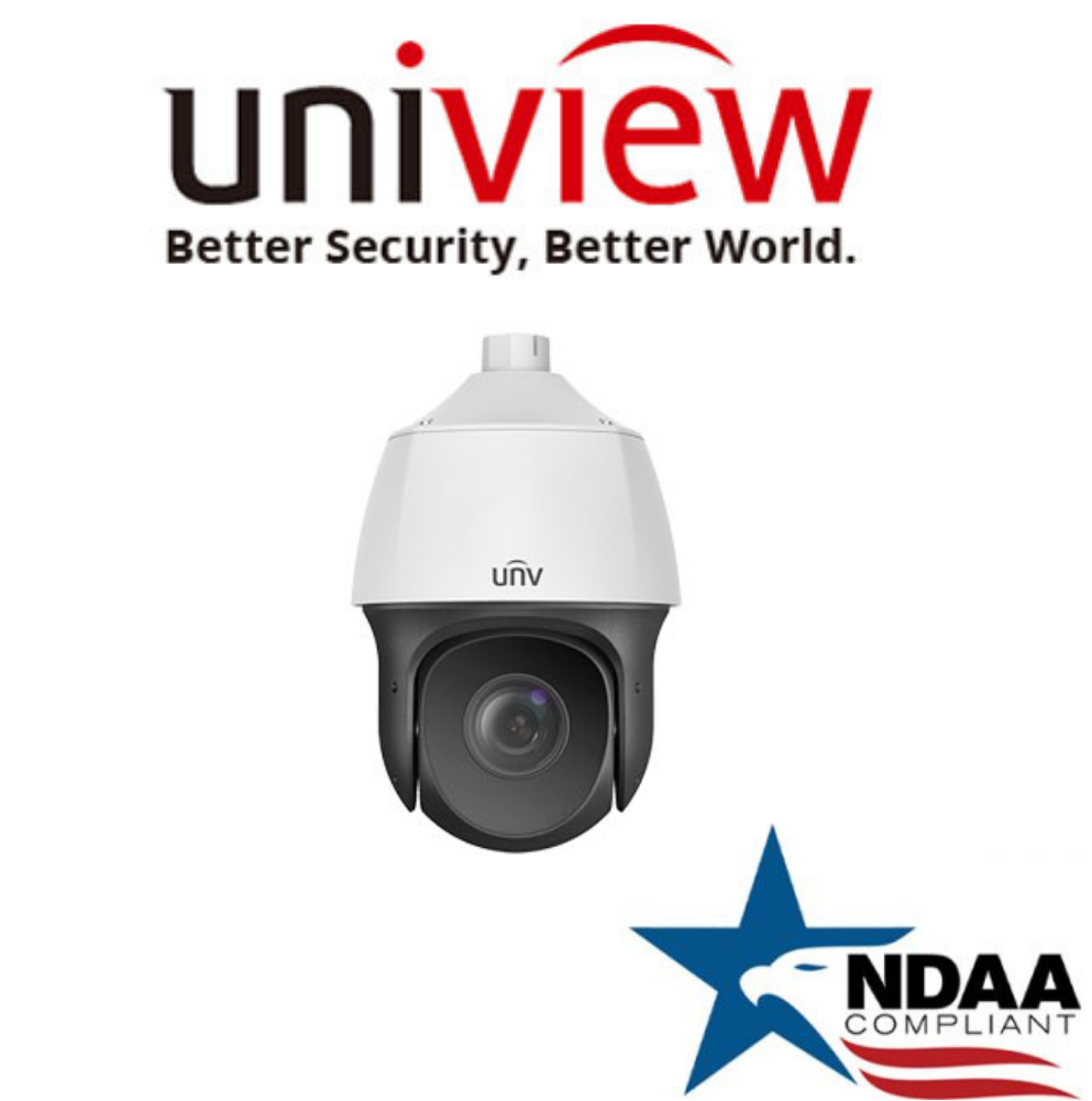 Uniview IPC6612SR-X33-VG PTZ NDAA Security Camera.Uniview 2MP PTZ IP camera front view with NDAA compliance