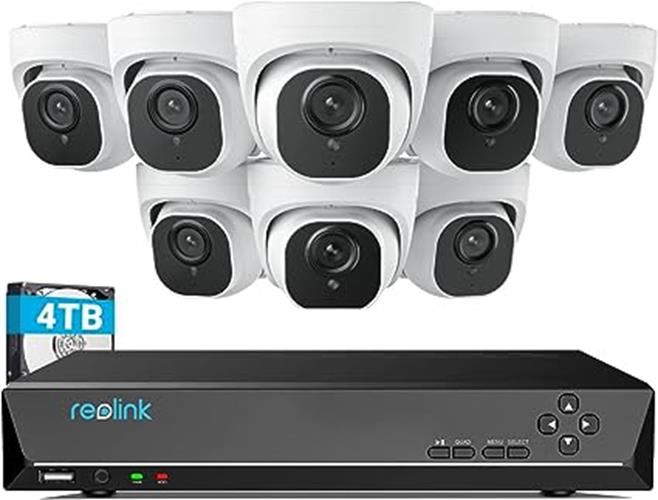 Reolink 16CH NVR 4K 4TB HDD POE Audio Night Vision Security IP Camera System - Secure IT Global