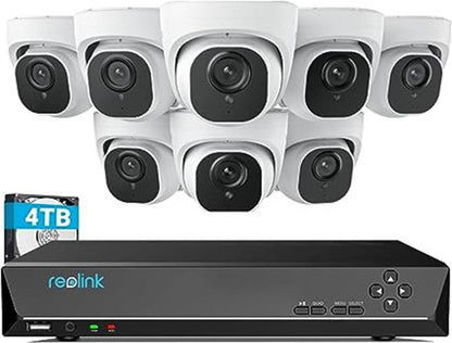 Reolink 16CH NVR 4K 4TB HDD POE Audio Night Vision Security IP Camera System - Secure IT Global