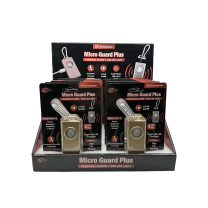 Micro Guard™ Plus Personal Alarm + COB LED Flashlight