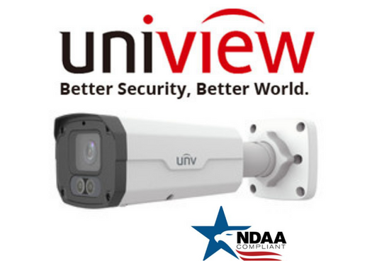 Uniview 8MP bullet security camera showing front view with dual lens and IR LEDs-Secure IT Global
