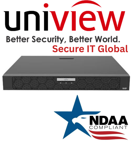 UNV 8-Ch 16MP 2 SATA HDDs Audio NDAA Uniview Security Surveillance Recorder NVR
