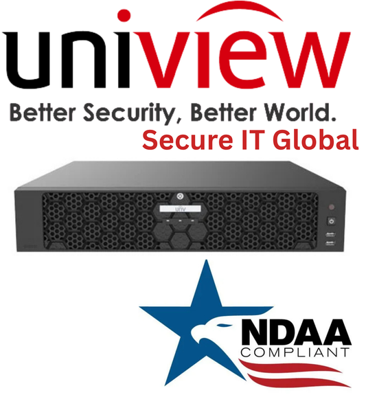 UNV 64-Ch 32MP 8 SATA HDDs Audio NDAA Uniview Security Surveillance Recorder NVR