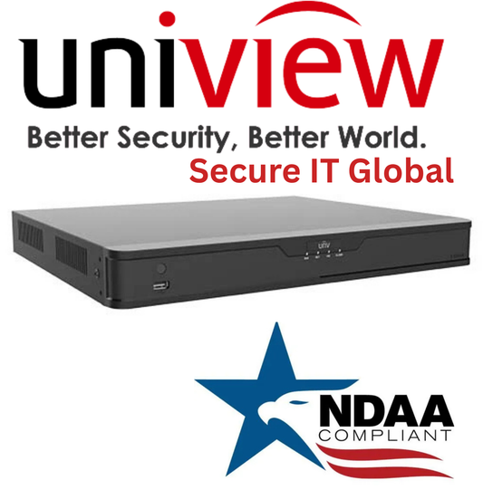 UNV 4K 16-Ch XVR 16 BNC 2 SATA HDD NDAA Network Audio Uniview Security Recorder