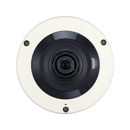 Hanwha fisheye camera XNF 8010R with IR night vision and PoE