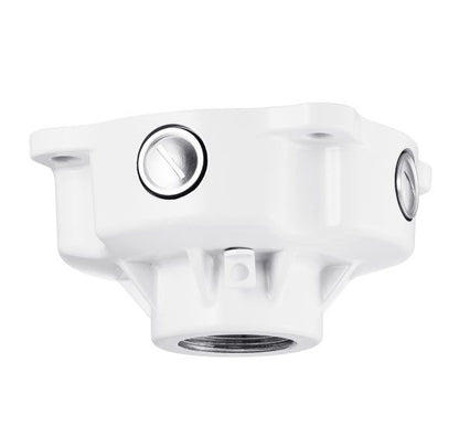 Hanwha Vision accessory SBP 302CMBW ceiling mount box side view