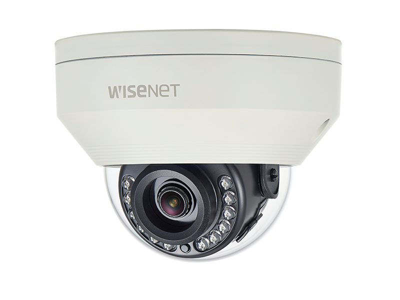 Hanwha Techwin HCV-7010RA 4MP Analog HD IR Vandal Dome SecurityCamera 2.8mm lens