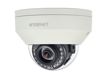 Hanwha Techwin HCV-7010RA 4MP Analog HD IR Vandal Dome SecurityCamera 2.8mm lens