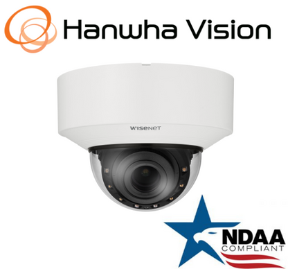 Hanwha Techwin XNV-C8083R 4K IR  Vandal Dome AI IP SecurityCamera 4.4~9.3mm Lens