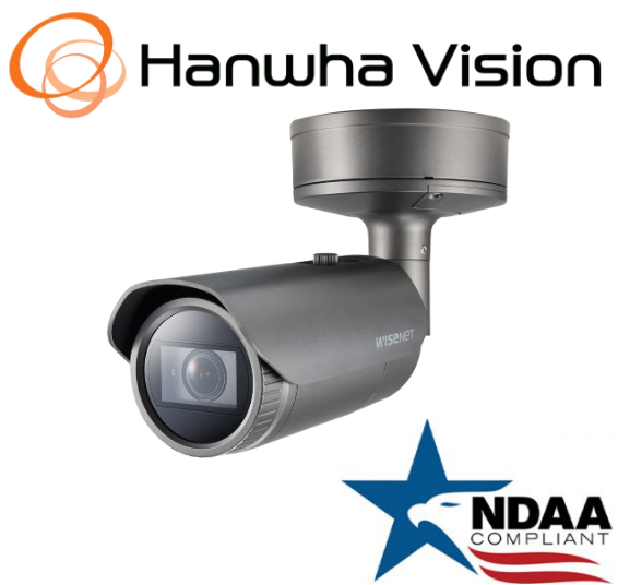 Hanwha Techwin PNO-A6081R 2MP IR Bullet NW Dome IP SecurityCamera 4.38~9.33mLens