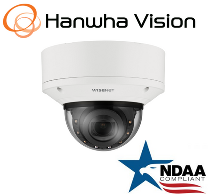 Hanwha Techwin XND-9083RV 4K IR  Vandal Dome AI IP SecurityCamera 4.4~9.3mm Lens