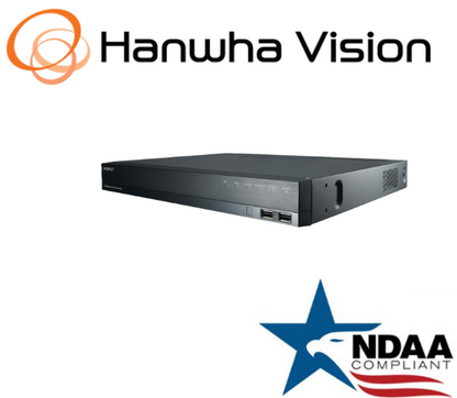 Hanwha Techwin XRN-820S-4TB HDD 8CH 32MP 8K H.265 PoE+ NVR IP Security Recorder