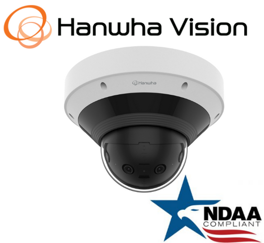 Hanwha Techwin PNM-C9022RV 8MP Panoramic MultiSensor AI and IR IP SecurityCamera