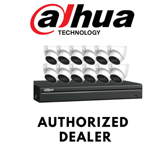 Dahua 4MP IP67 IP E-VU Eyeball 12 Cameras+16-Ch NVR Security System 2.8 mm lens