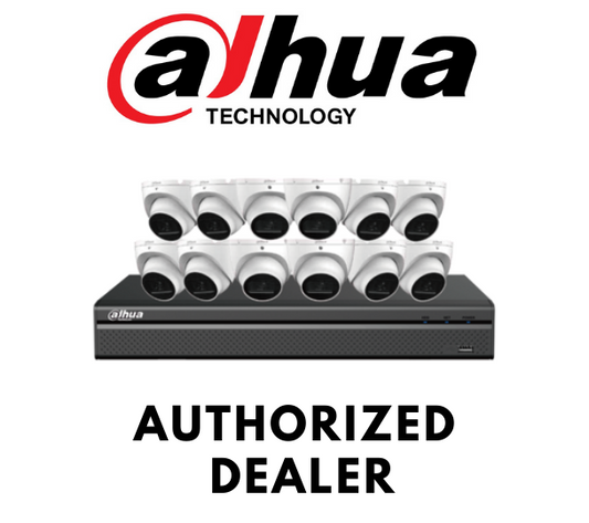 Dahua 4K IP67 PoE Audio IP E-VU 12 Cameras+16-Ch NVR Security System 2.8 mm lens