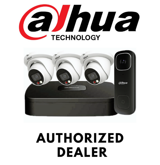 Dahua N444B42C (3 Eyeball Cameras+Doorbell+NVR) Security System